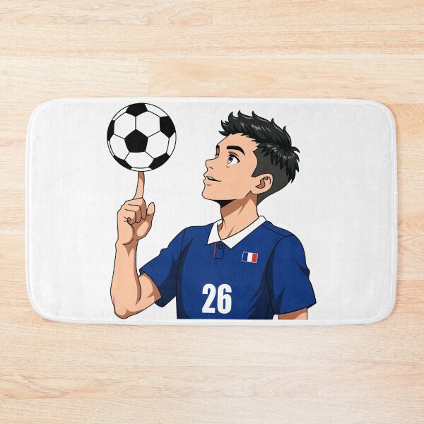 Item preview, France Football Player Spinning Ball Anime Art designed and sold by Anne97s.