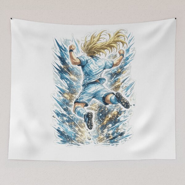 Item preview, Manga Soccer Player Art designed and sold by designbyuzi.
