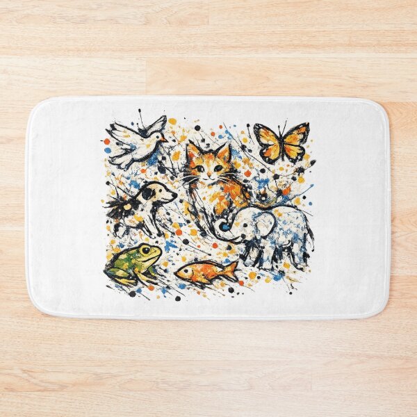 Item preview, Whimsical Animal Watercolor Sketch | Colorful Wildlife Illustration for Animal Lovers designed and sold by Santuário da Bicharada.