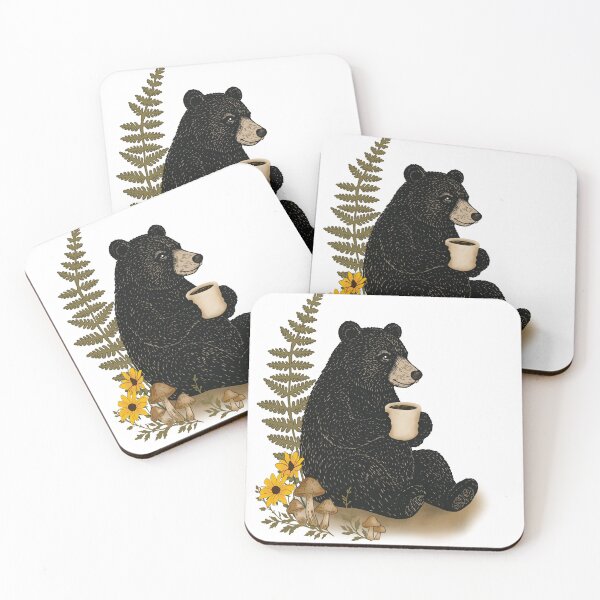Item preview, Woodland Bear Coffee Lover designed and sold by wildridgestudio.