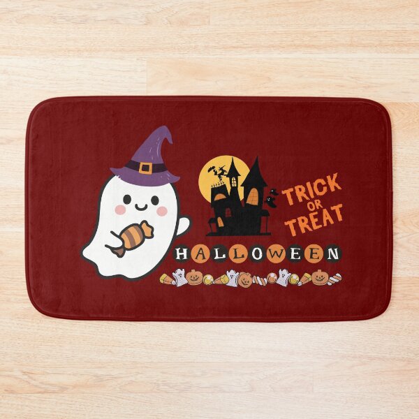 Item preview, Cute Halloween illustration design with trick or treat ghost  designed and sold by AESTHETIC-FLAIR.