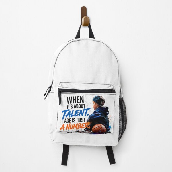 Item preview, When Its About Talent Age Is Just A Number - Basketball Kid Sticker designed and sold by Scro-Ciob-Shop.