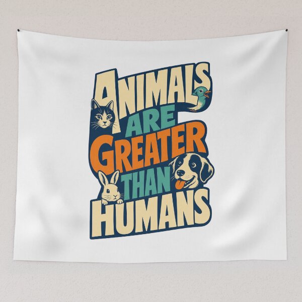 Item preview, Animals Are Better Than Humans – Funny Animal Lover Statement designed and sold by AMICO77.