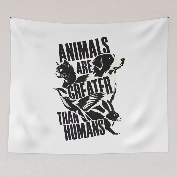 Item preview, Animals Are Better Than Humans – Funny Animal Lover Statement designed and sold by AMICO77.