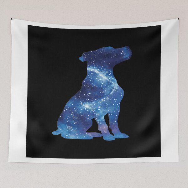 Item preview, Starry Night Dog Silhouette designed and sold by PoloPrintsUK.