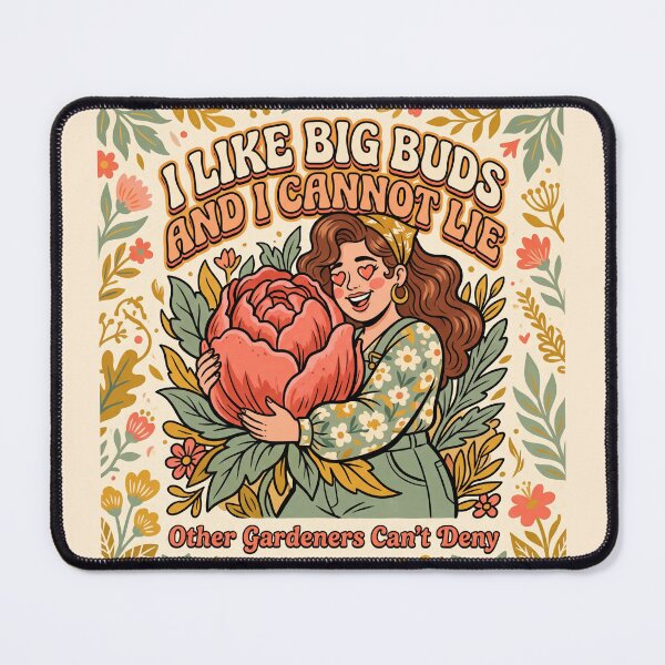 Item preview, Funny Gardener Shirt – Big Bud Parody Cottagecore Humor Retro Tee designed and sold by DmaarGroup.