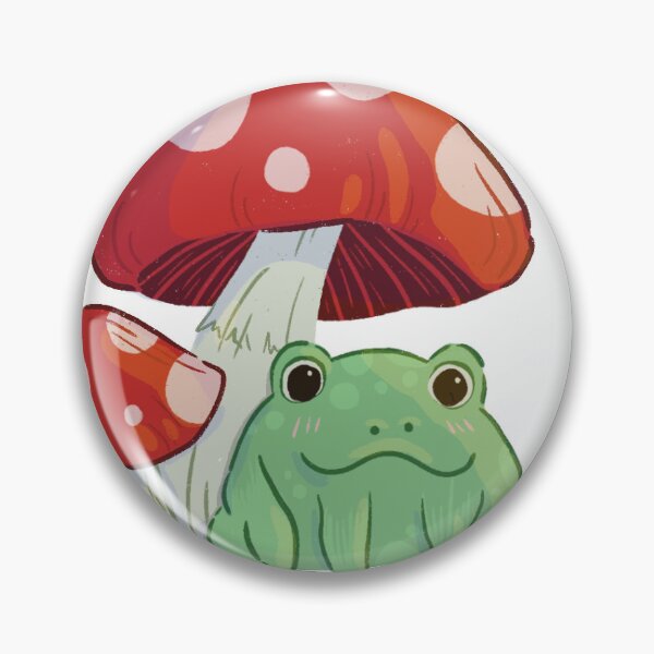 Item preview, Lil frog under a mushroom designed and sold by Courtney Nicholls.