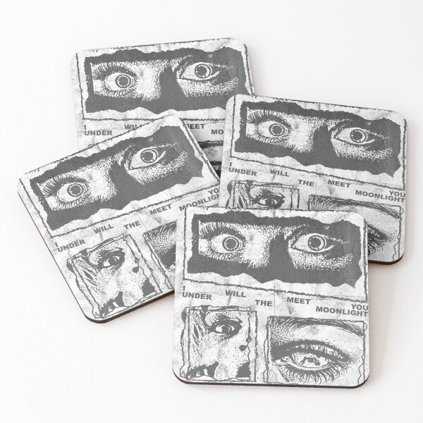 Item preview, Moonlight Eyes Collage – Grunge Halftone designed and sold by Adronia.