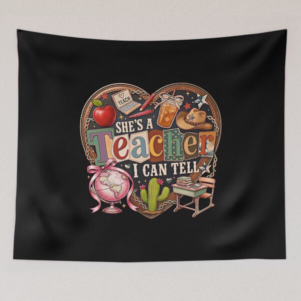 Item preview, Shes A Teacher I Can Tell Western Classroom  designed and sold by gear-posters.