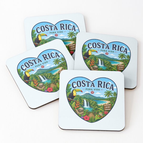 Item preview, Costa Rica Heart Shape Design designed and sold by Myra365Art.