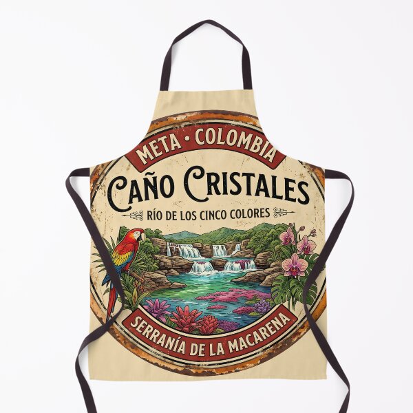 Item preview, Caño Cristales Sticker — River of Five Colors Vintage Badge designed and sold by ColombianaShop.