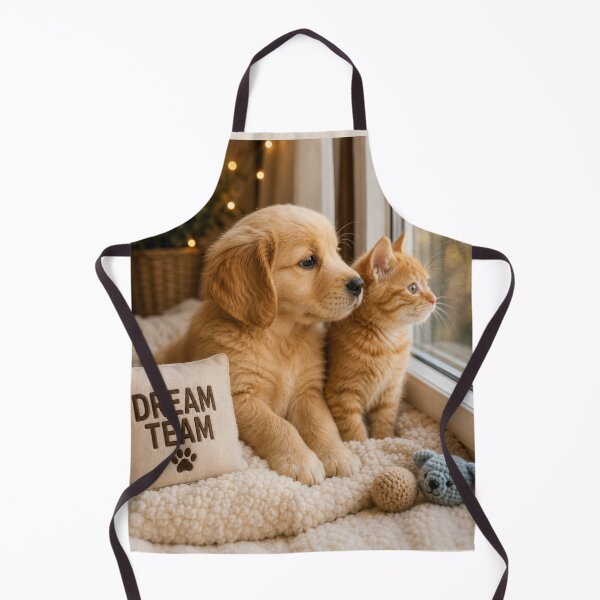 Item preview, Golden Puppy and Ginger Kitten Dream Team designed and sold by BagFactoryUK.