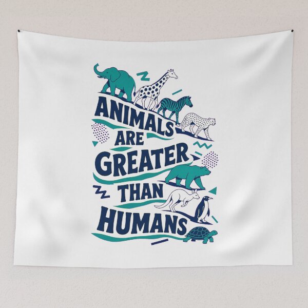 Item preview, Animals Are Better Than Humans – Funny Animal Lover Statement designed and sold by AMICO77.