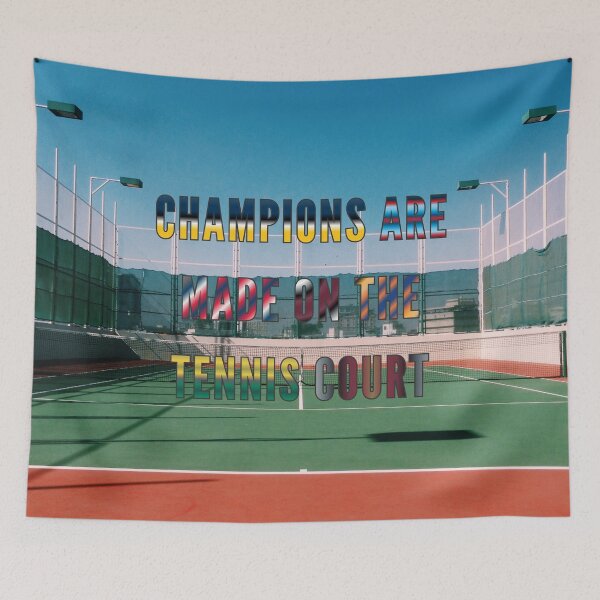 Item preview, Champions are Made on the Tennis Court #1 designed and sold by Holy JM Designs.
