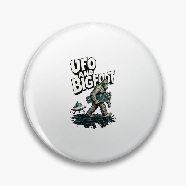 Item preview, UFO and Bigfoot – Funny Sasquatch Alien Cryptid Encounter designed and sold by AMICO77.