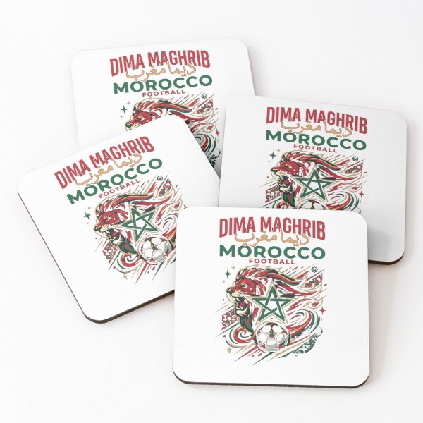 Item preview, Dima Maghrib - Atlas Lions Morocco Football Fan Art designed and sold by Ikra Best.