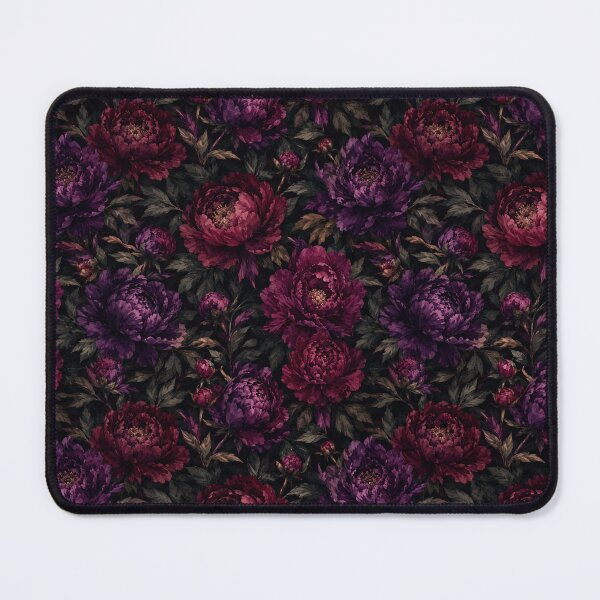 Item preview, Dark Moody Jewel Tone Peony Watercolor Seamless Pattern designed and sold by Inkworksbyshery.