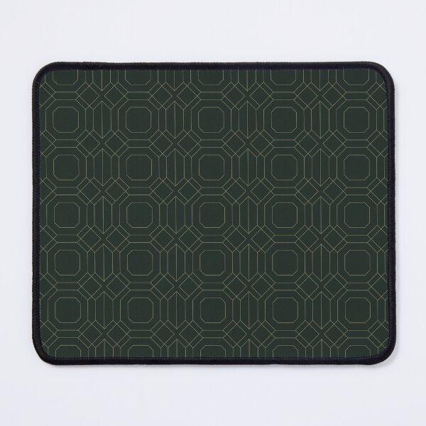 Item preview, Dark green gold geometric pattern luxury abstract design modern interior decor designed and sold by Aurum-design.