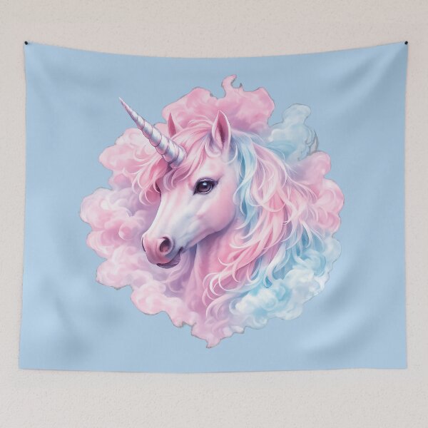 Item preview, Cute Pink and Blue Cloud Unicorn designed and sold by digitalbob60.