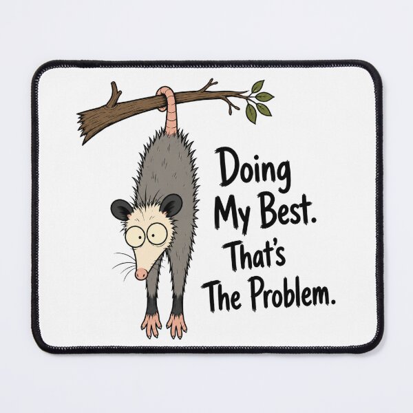 Item preview, Funny Possum Doing My Best designed and sold by Barnfield and Co.