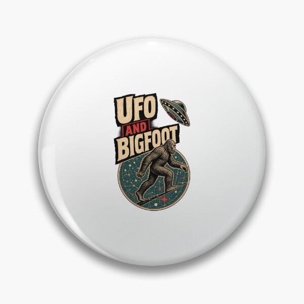 Item preview, UFO and Bigfoot – Funny Sasquatch Alien Cryptid Encounter designed and sold by AMICO77.