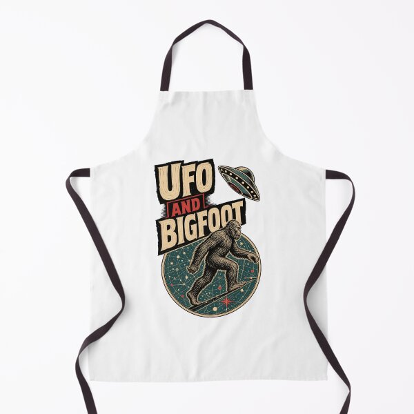 Item preview, UFO and Bigfoot – Funny Sasquatch Alien Cryptid Encounter designed and sold by AMICO77.