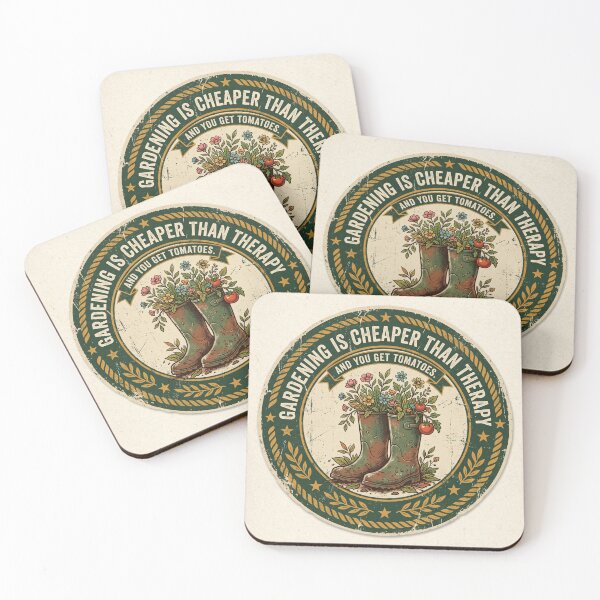 Item preview, Gardening Is Cheaper Than Therapy Shirt – Vintage Badge Garden Humor Tee designed and sold by DmaarGroup.