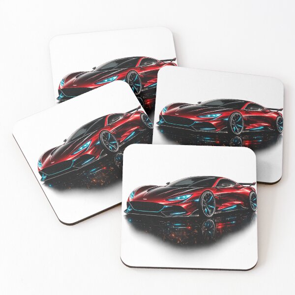Item preview, Electric Red Hypercar designed and sold by creativezoneco.