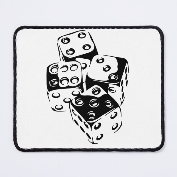 Item preview, Glossy Black Dice designed and sold by checolingo.