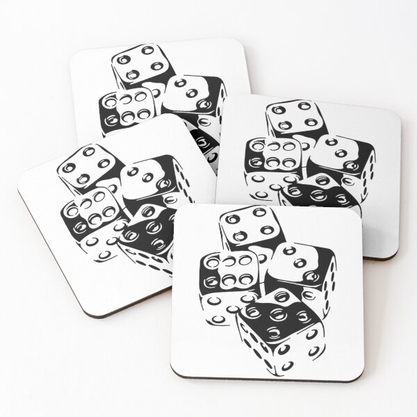 Item preview, Glossy Black Dice designed and sold by checolingo.