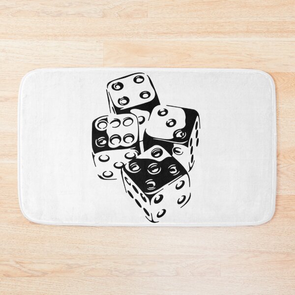 Item preview, Glossy Black Dice designed and sold by checolingo.