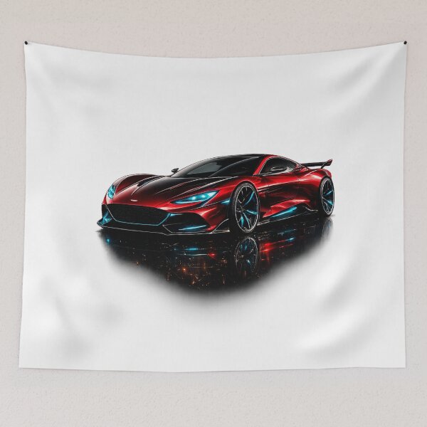 Item preview, Electric Red Hypercar designed and sold by creativezoneco.