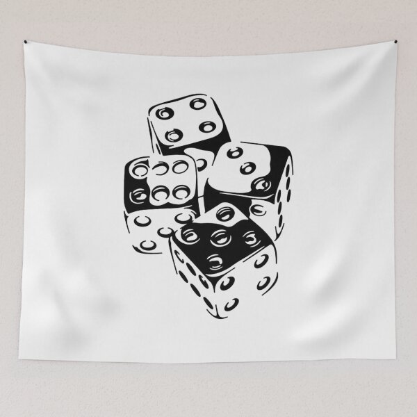 Item preview, Glossy Black Dice designed and sold by checolingo.