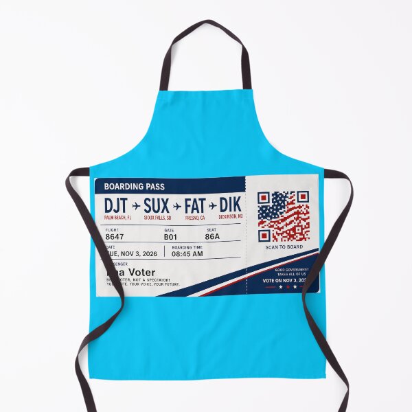 Item preview, ✈️ DJT → SUX → FAT → DIK Boarding Pass - LAST CALL FOR DEMOCRACY COLLECTION ✈️ - Passenger Ima Voter designed and sold by WheelieGdArt.