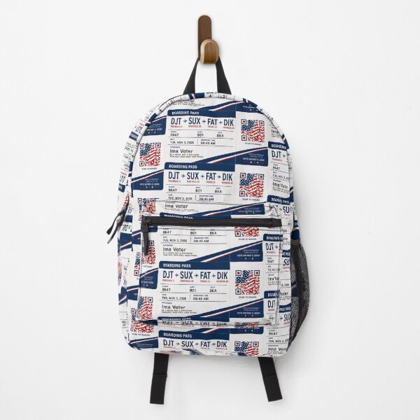 Item preview, ✈️ DJT → SUX → FAT → DIK Boarding Pass - LAST CALL FOR DEMOCRACY COLLECTION ✈️ - Passenger Ima Voter designed and sold by WheelieGdArt.