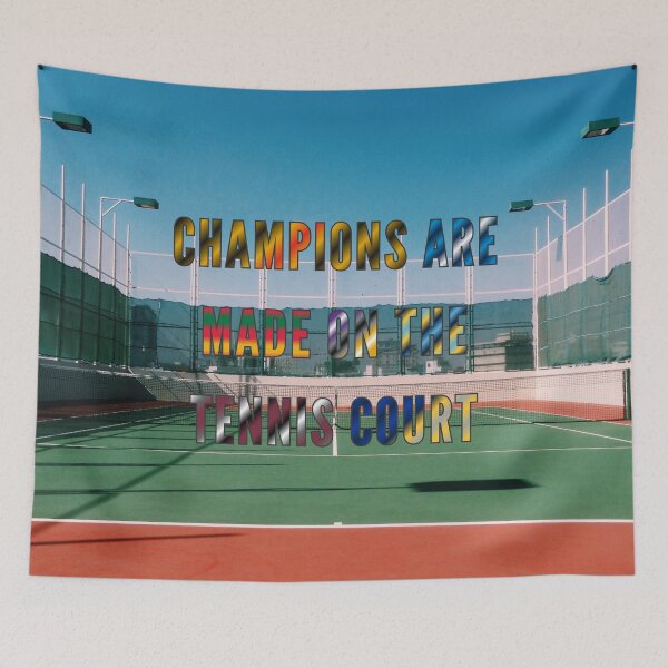 Item preview, Champions are Made on the Tennis Court #3 designed and sold by Holy JM Designs.