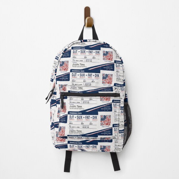 Item preview, ✈️ DJT → SUX → FAT → DIK Boarding Pass - LAST CALL FOR DEMOCRACY COLLECTION ✈️ - Passenger Justin Time designed and sold by WheelieGdArt.