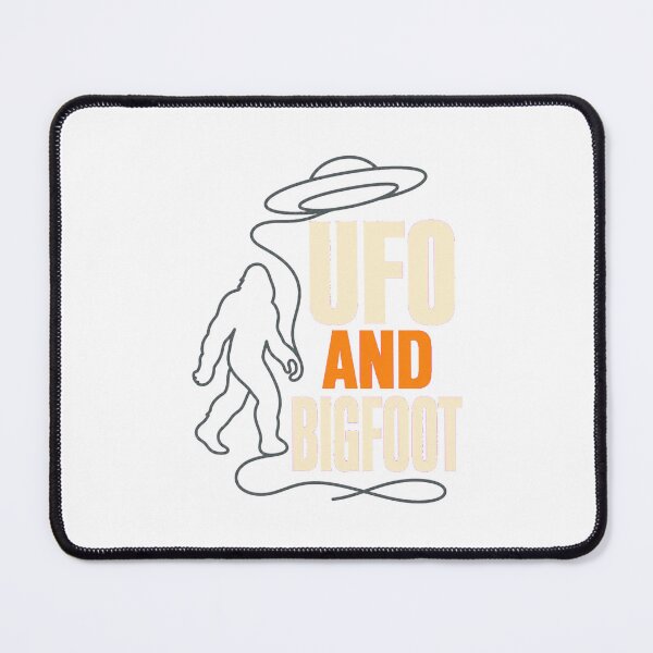 Item preview, UFO and Bigfoot – Funny Sasquatch Alien Cryptid Encounter designed and sold by AMICO77.