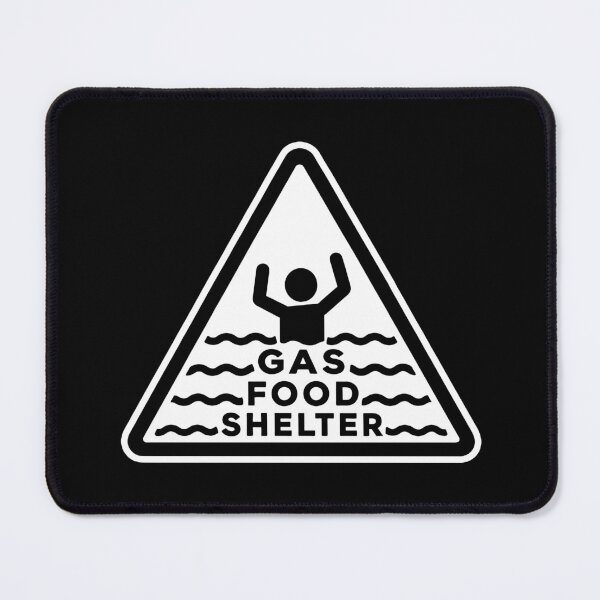 Item preview, Gas Food Shelter - Black designed and sold by Eclectic Eye Creations.