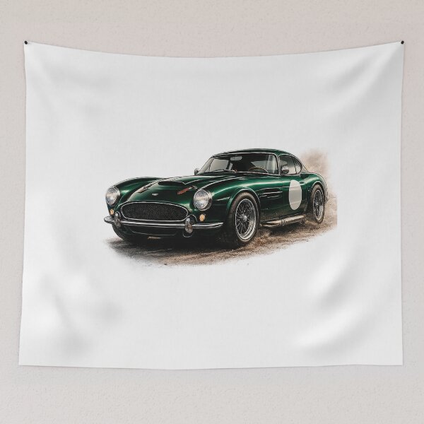 Item preview, Emerald Vintage Racing Car designed and sold by creativezoneco.