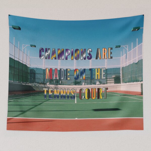 Item preview, Champions are Made on the Tennis Court #4 designed and sold by Holy JM Designs.