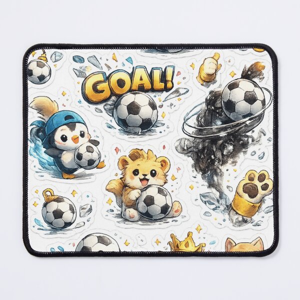 Item preview, Cute Soccer Sticker Pack | Kawaii Football Animals | Sports Lover Sticker Collection designed and sold by designbyuzi.