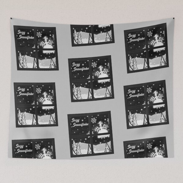Item preview, Suzy Snowflake Black and White designed and sold by Normbot2000.
