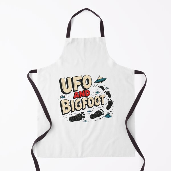 Item preview, UFO and Bigfoot – Funny Sasquatch Alien Cryptid Encounter designed and sold by AMICO77.
