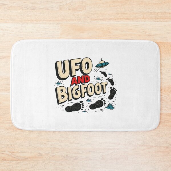 Item preview, UFO and Bigfoot – Funny Sasquatch Alien Cryptid Encounter designed and sold by AMICO77.