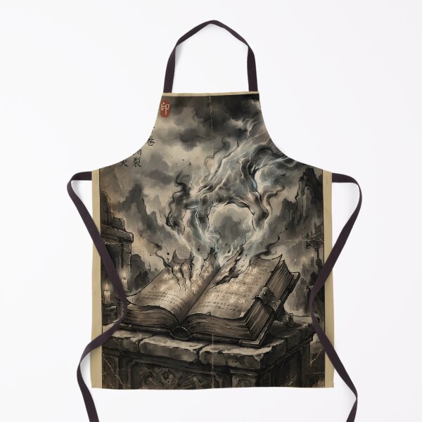 Item preview, The Hand Tearing the Book of Fate Sumi-e Ink Wash designed and sold by DuckOddity.