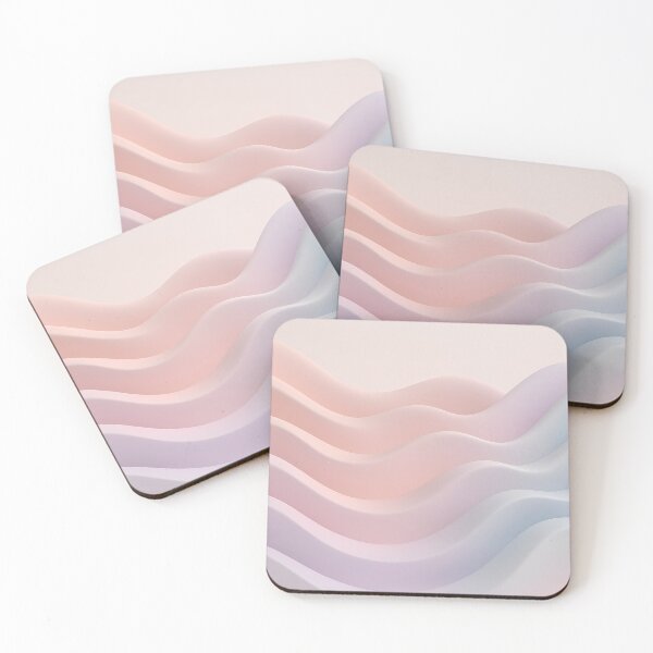 Item preview, Abstract 3D Pastel Waves Background designed and sold by TataTopShop.