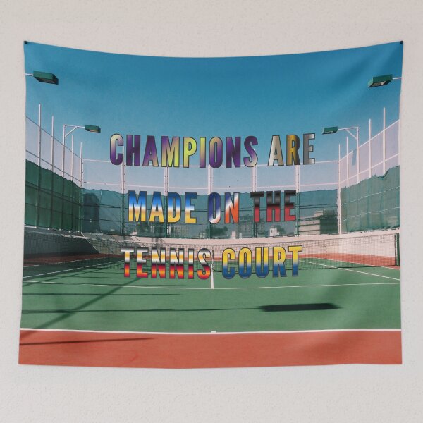 Item preview, Champions are Made on the Tennis Court #5 designed and sold by Holy JM Designs.