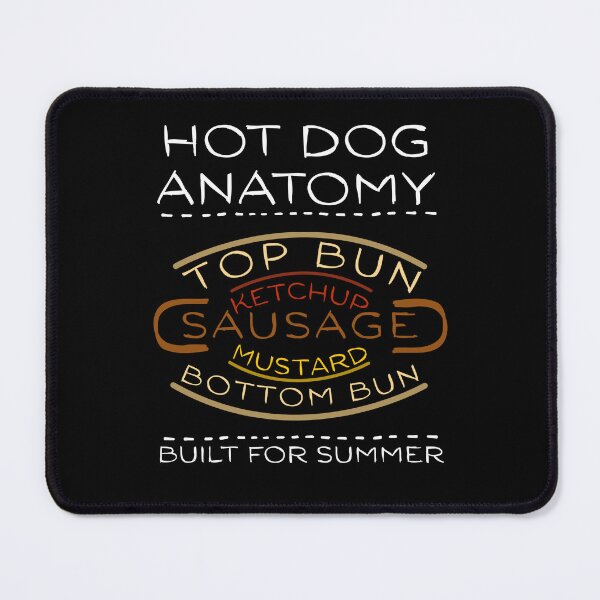 Item preview, Hot Dog Anatomy Built For Summer Foodie Design designed and sold by Aetherix Studio.
