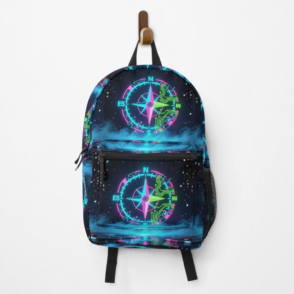 Item preview, Neon Compass Nautical Design designed and sold by Heavens Blueprint & Designs.